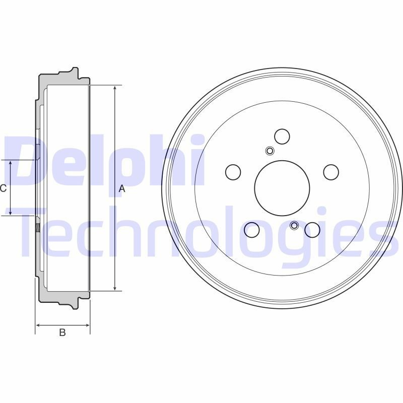 Барабан гальмівний задній Delphi BF536 ціна, від 34.78 USD
