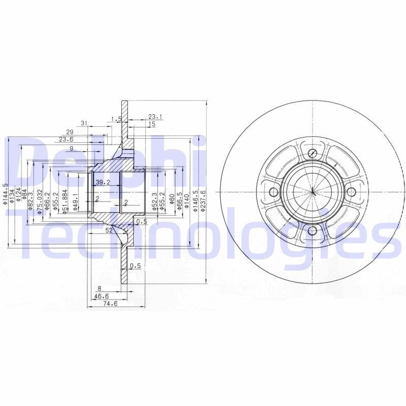 Задні дискові гальма Delphi BG2638 ціна, від 26.41 USD