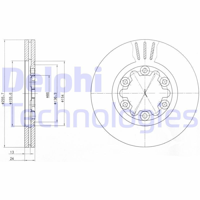 Купити BG3559 Delphi Ротор гальмівний