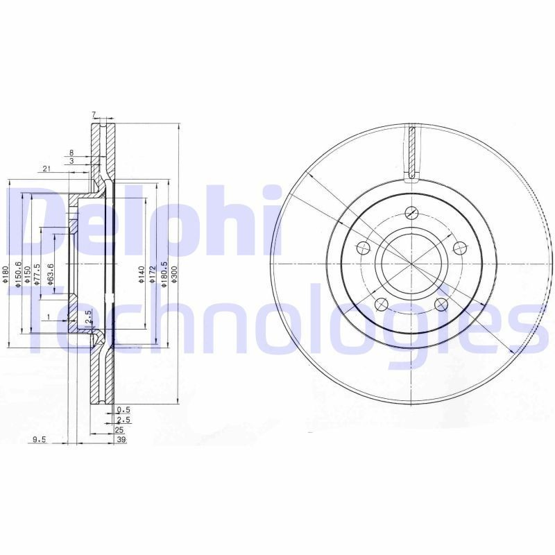 Купити BG3895 Delphi Ротор гальмівний
