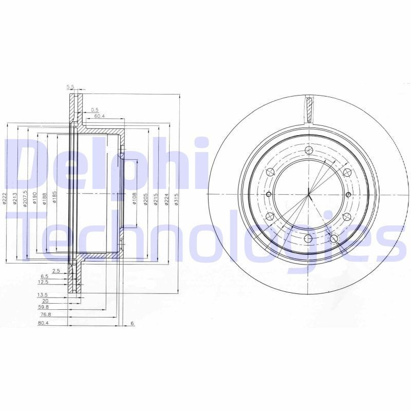 Купити BG4014 Delphi Диск заднього гальма