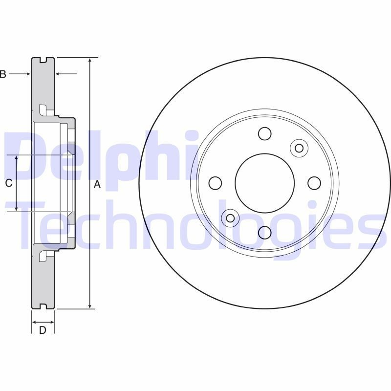 Купити BG4459C Delphi Ротор гальмівний