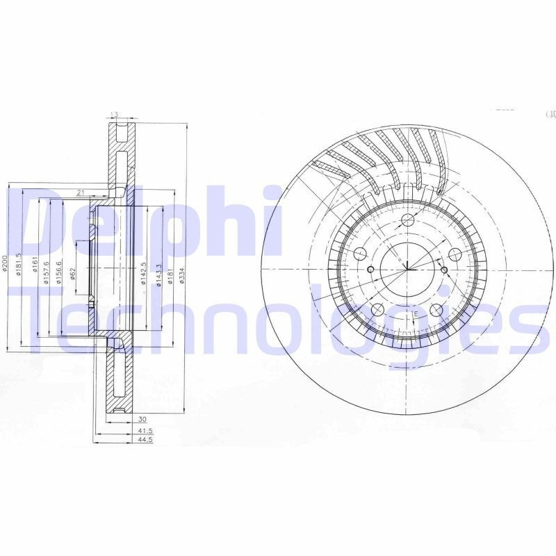 BG9011 Delphi Гальмо дискове переднє