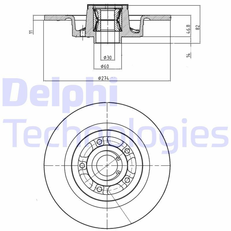 Задні дискові гальма Delphi BG9026RS ціна, від 61.85 USD