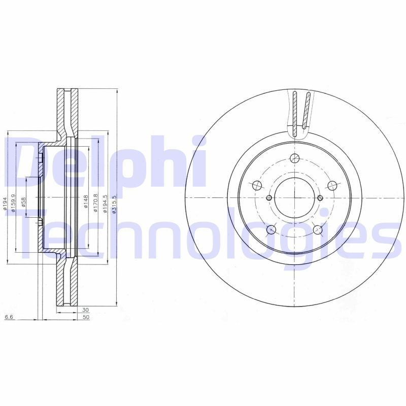 Купити BG9084 Delphi Ротор гальмівний