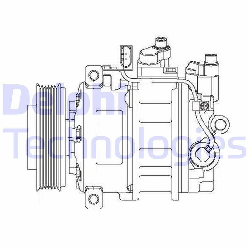 Компресор системи кондиціювання Delphi CS20475 ціна, від 304.68 USD