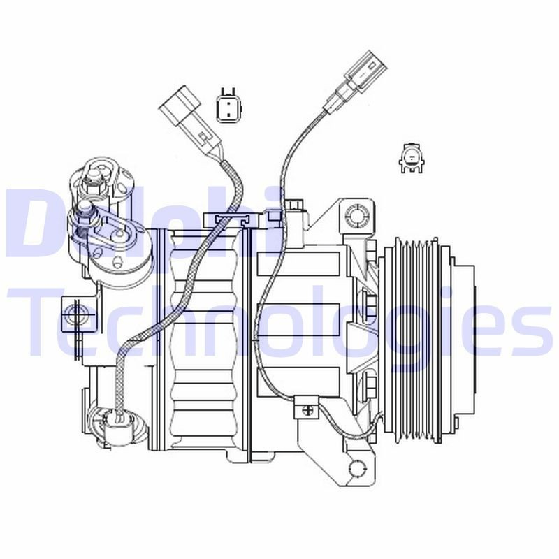 Компресор кондиціонера CS20482 Delphi