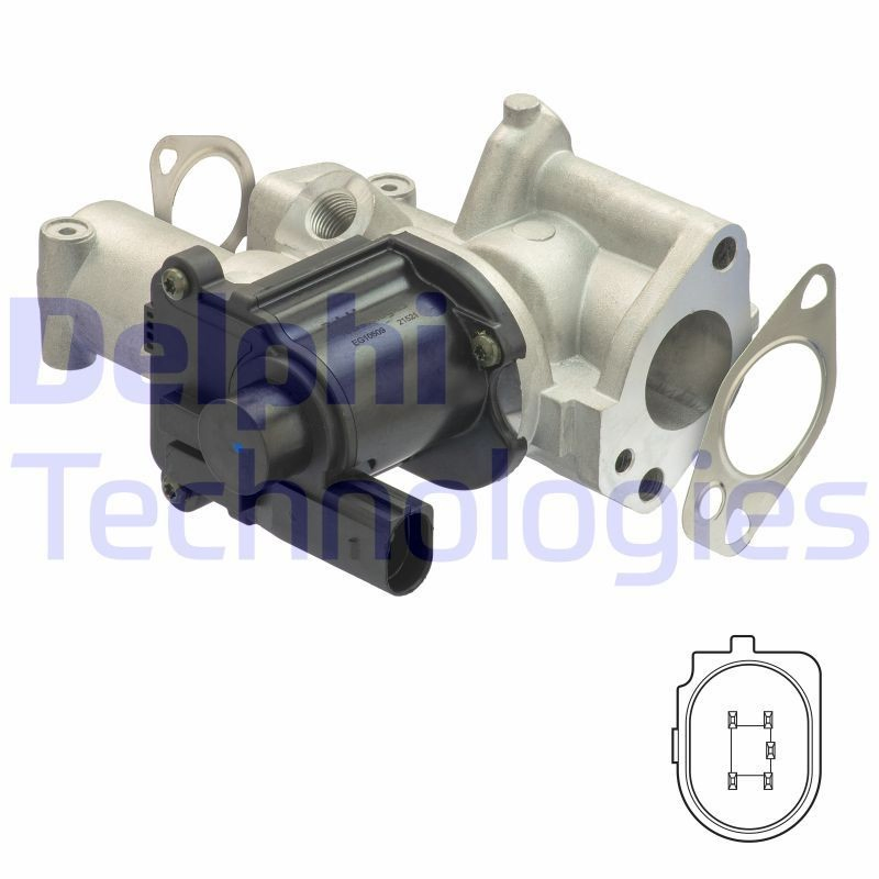 EG1050912B1 Delphi Клапан рециркуляції відпрацьованих газів EGR