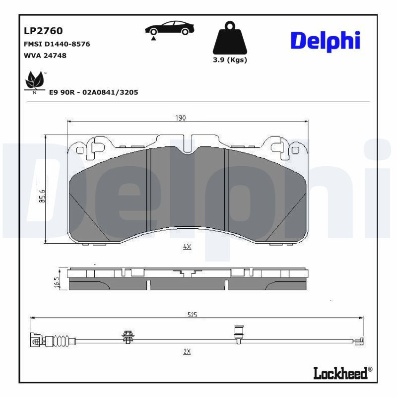 Гальмівні колодки Toyota 044650W190 ціна, від 57.49 USD