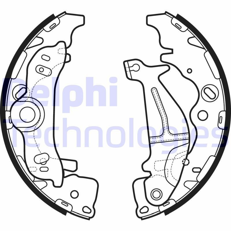 Купити LS2138 Delphi Колодки гальмові задні, барабанні