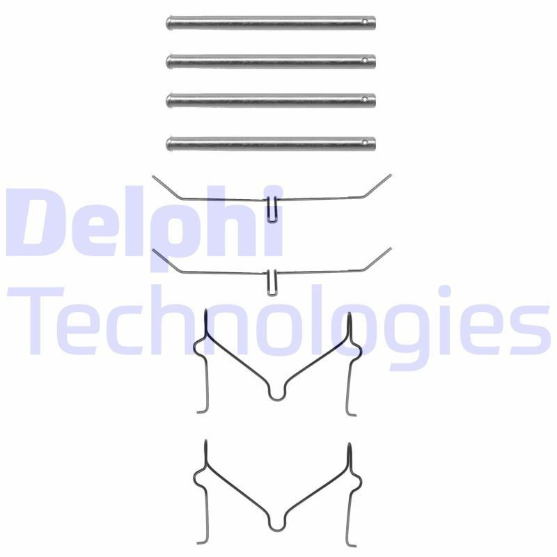 Купити LX0182 Delphi Комплект пружинок кріплення дискових колодок, передніх