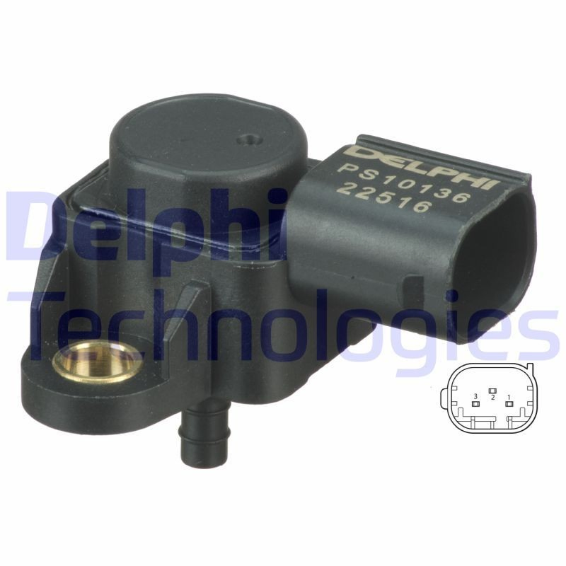PS10136 Delphi Датчик тиску наддуву турбіни