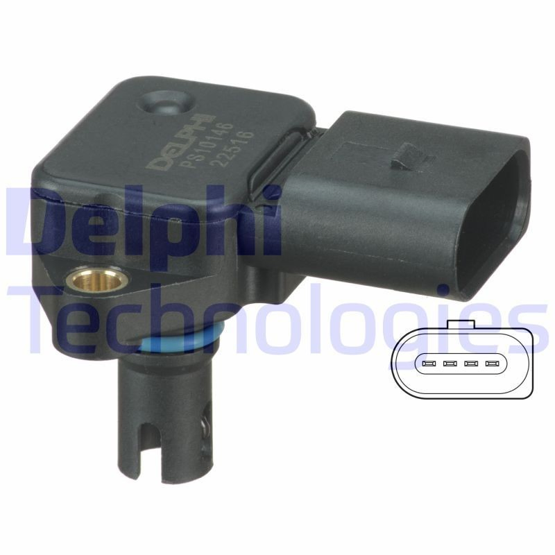 PS10146 Delphi Датчик наддува