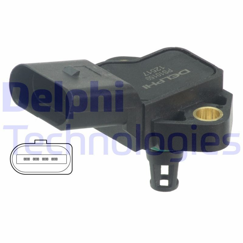 PS10159 Delphi Датчик тиску наддуву турбіни
