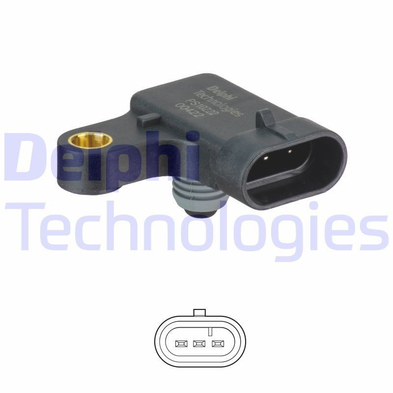 PS10222 Delphi Датчик наддува