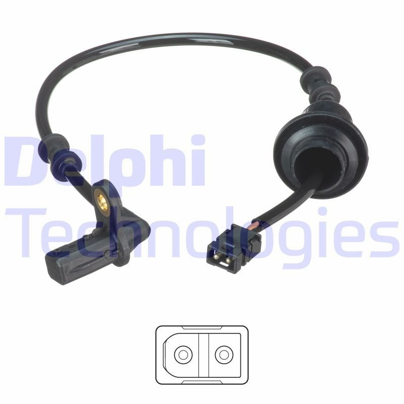 Купити SS20486 Delphi Датчик АБС (ABS) задній, правий