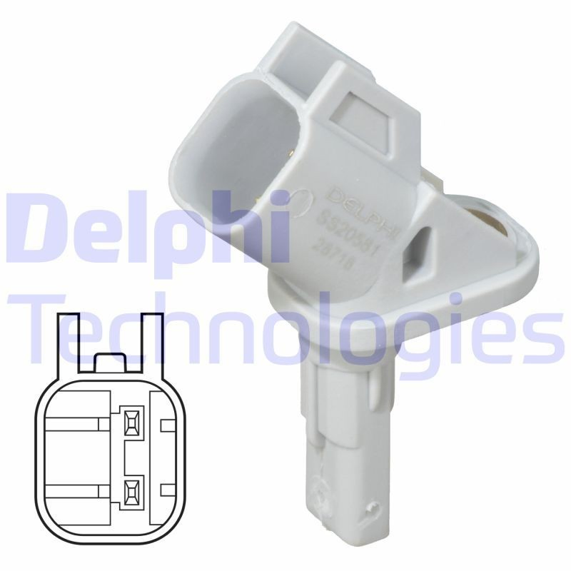 Датчик антиблокувальної системи гальмування Delphi SS20581 ціна, від 21.49 USD