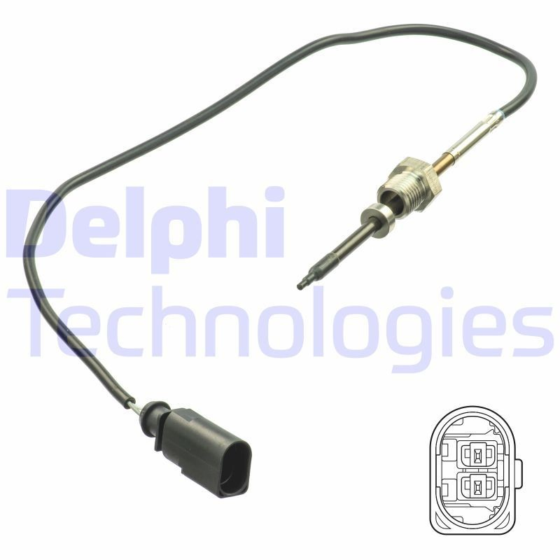 TS30165 Delphi Датчик температури відпрацьованих газів (ВГ), перед фільтром сажі