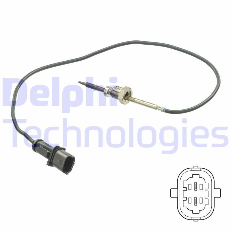 TS30201 Delphi Датчик температури відпрацьованих газів (ВГ), до каталізатора