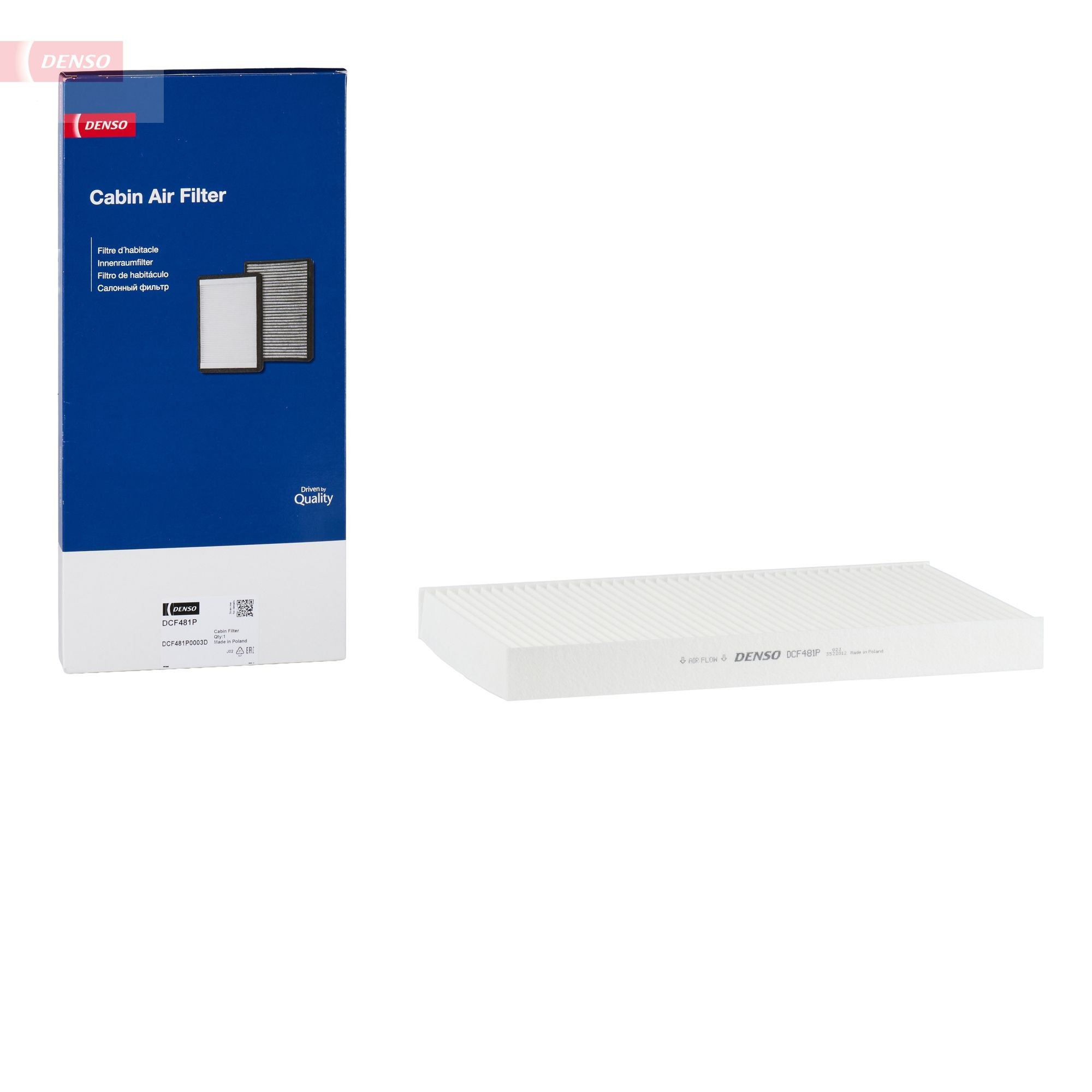 Купити DCF481P Denso Фільтр салону вугільний