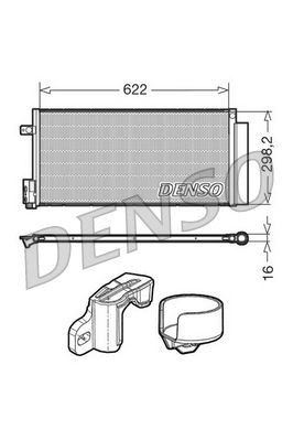 Конденсатор кондиціонера Denso DCN13110 ціна, від 82.09 USD