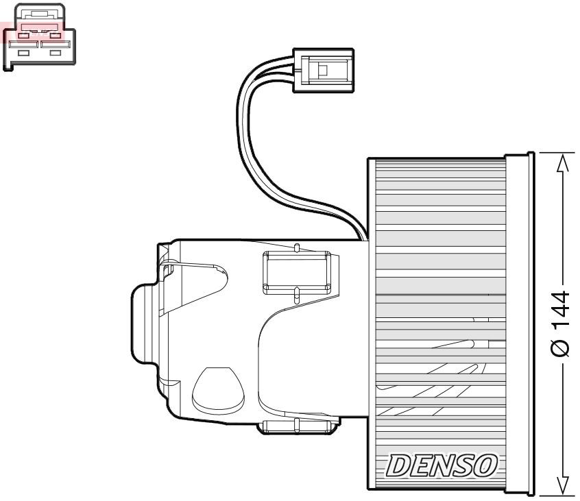 DEA05008 Denso Електромотор пічки