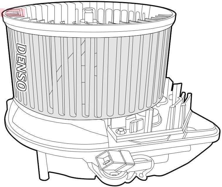 DEA07015 Denso Електромотор пічки