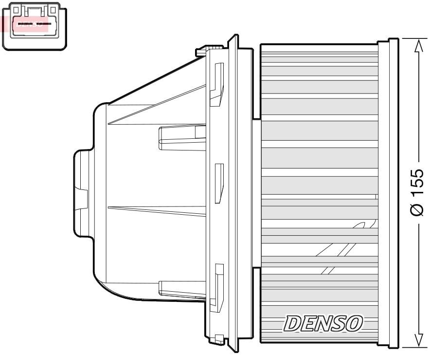 DEA10053 Denso Електромотор пічки
