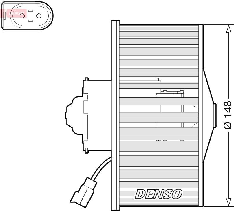 DEA10054 Denso Електромотор пічки