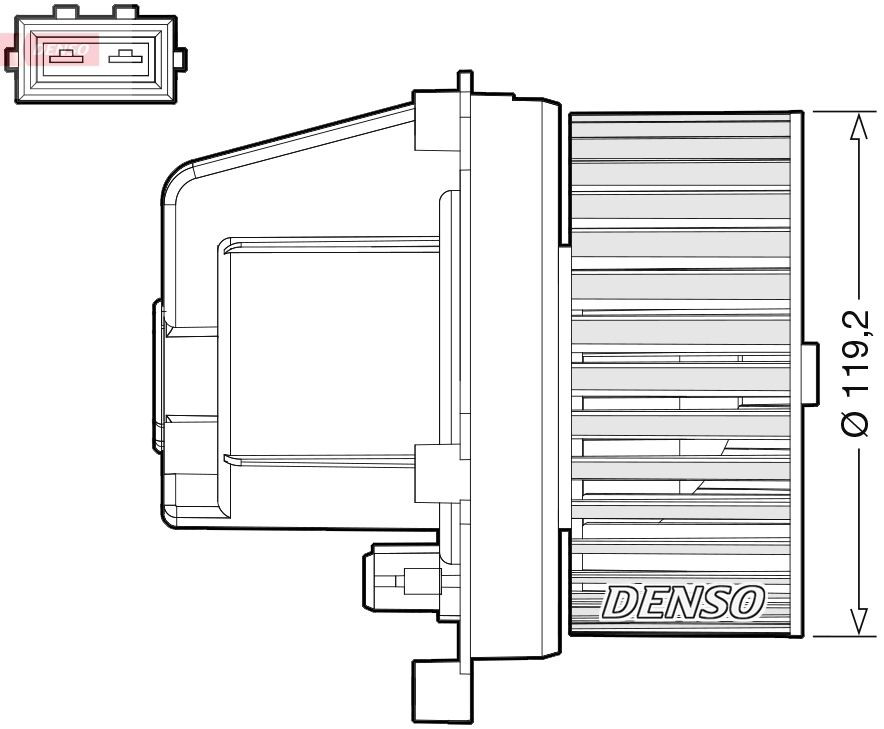 DEA33003 Denso Електромотор пічки