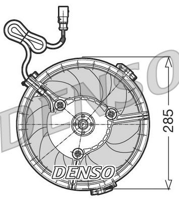 DER02005 Denso Електровентилятор радіатора