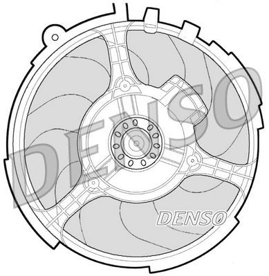 DER09060 Denso Електровентилятор радіатора
