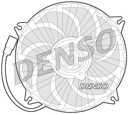 DER21017 Denso Електровентилятор радіатора