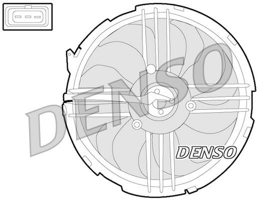 DER32009 Denso Електровентилятор радіатора