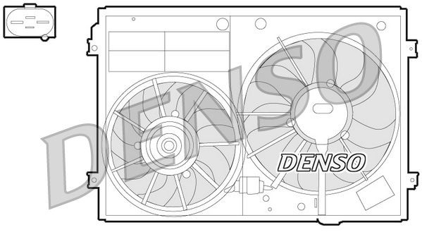 DER32012 Denso Електровентилятор радіатора