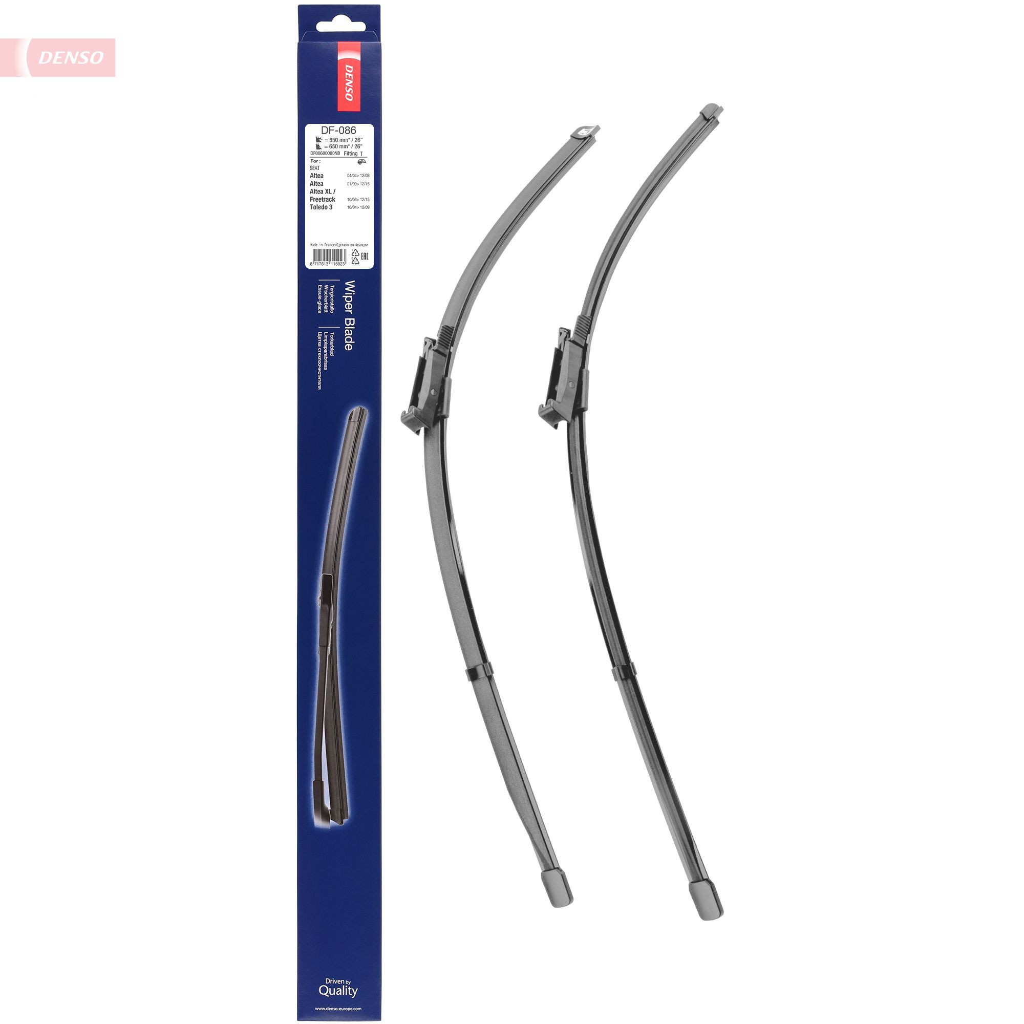 Щітка-двірник лобового скла, водійська Denso DF086 ціна, від 30.70 USD