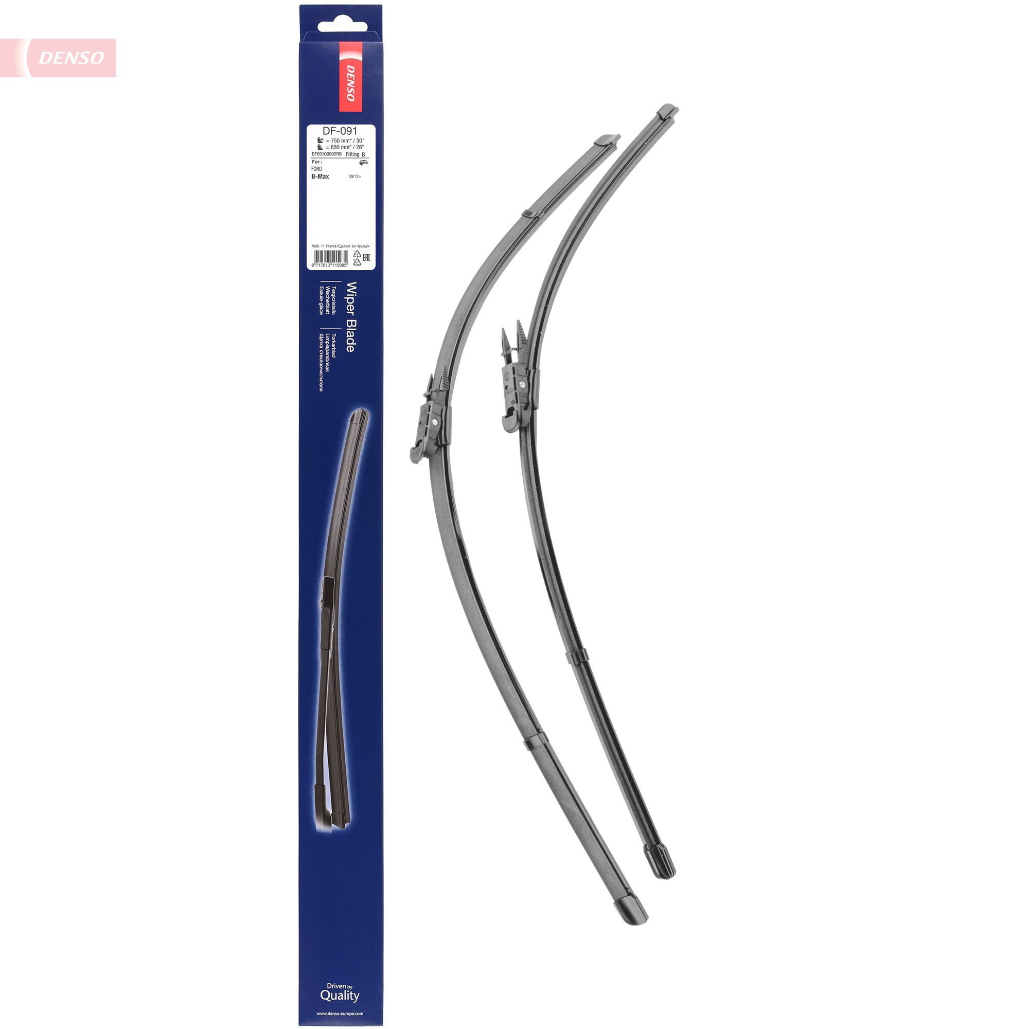 Щітка-двірник лобового скла, комплект з 2-х шт. Denso DF091 ціна, від 27.78 USD