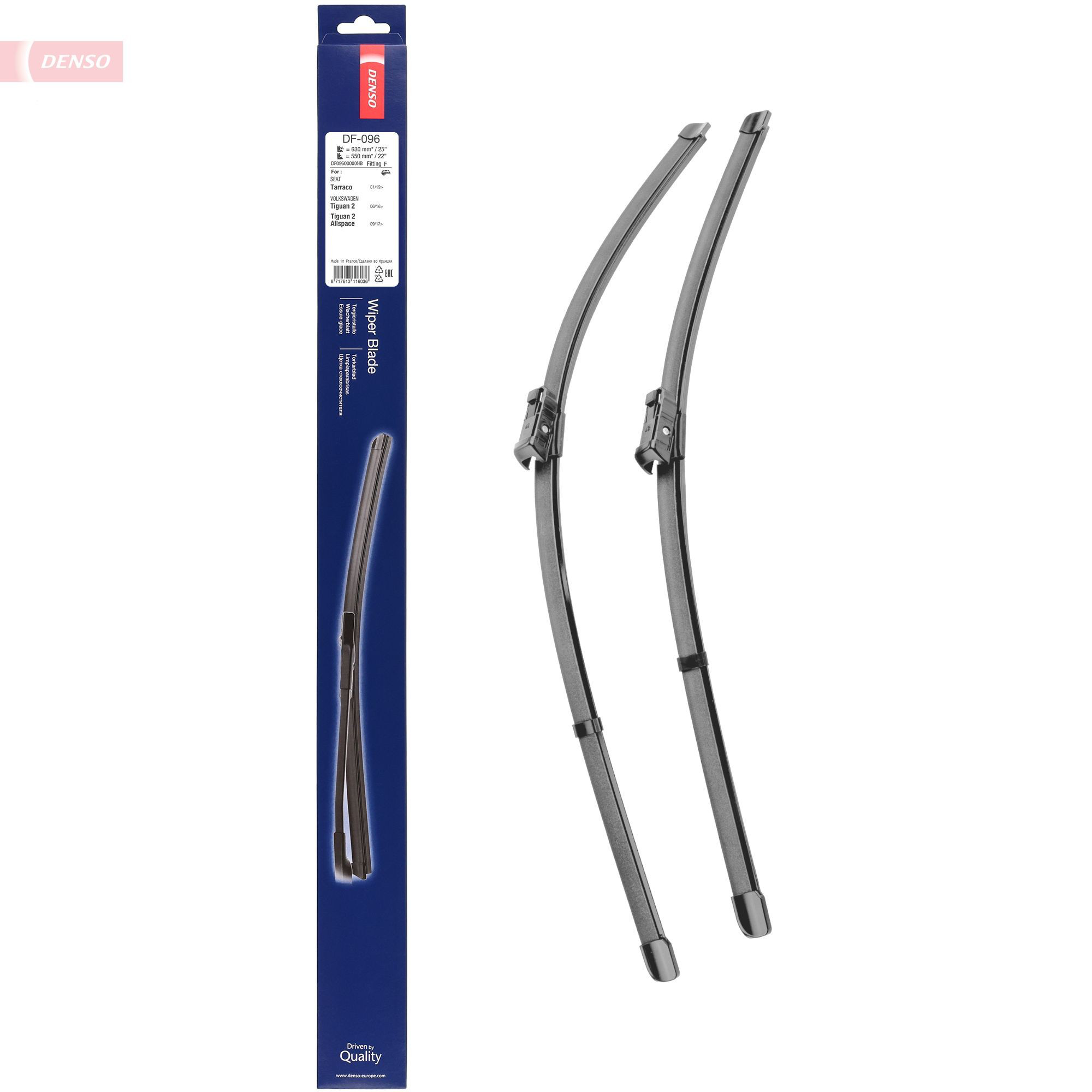 Щітка-двірник лобового скла, комплект з 2-х шт. Denso DF096 ціна, від 24.43 USD