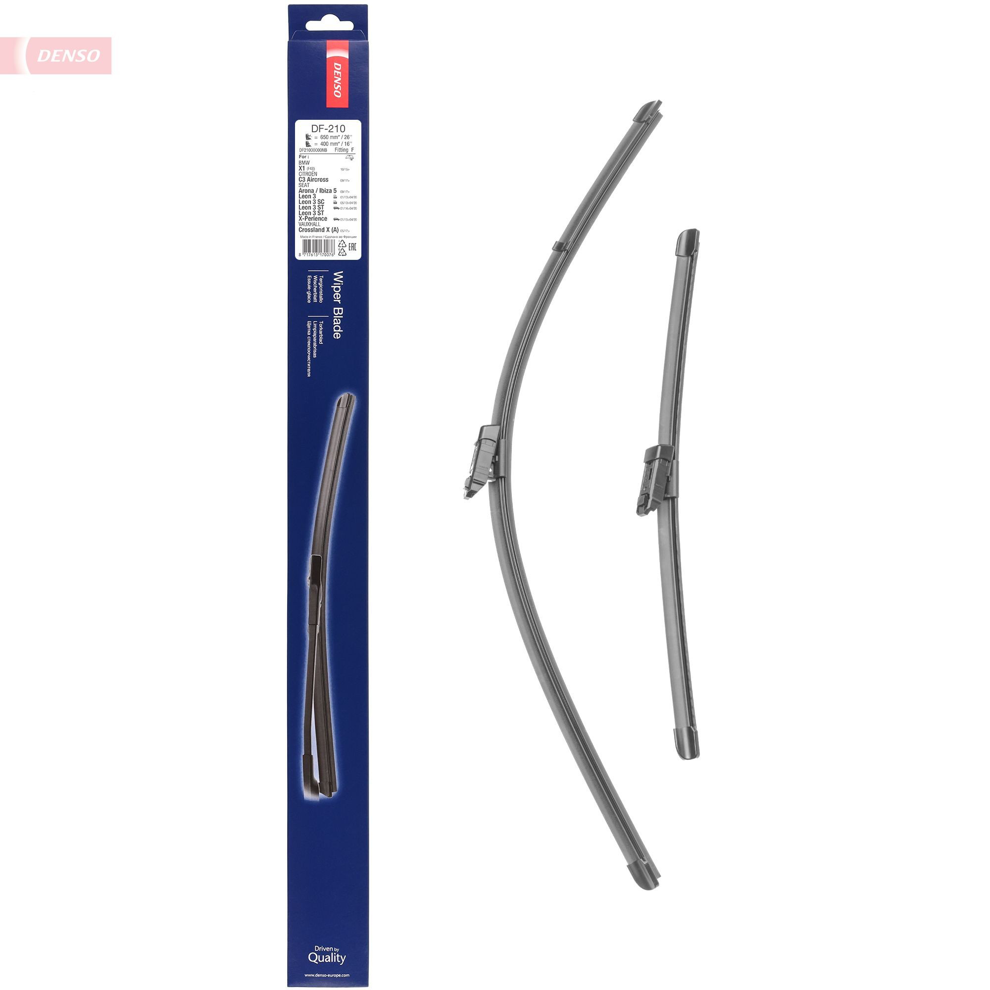 Щітка-двірник лобового скла, водійська Denso DF210 ціна, від 34.00 USD