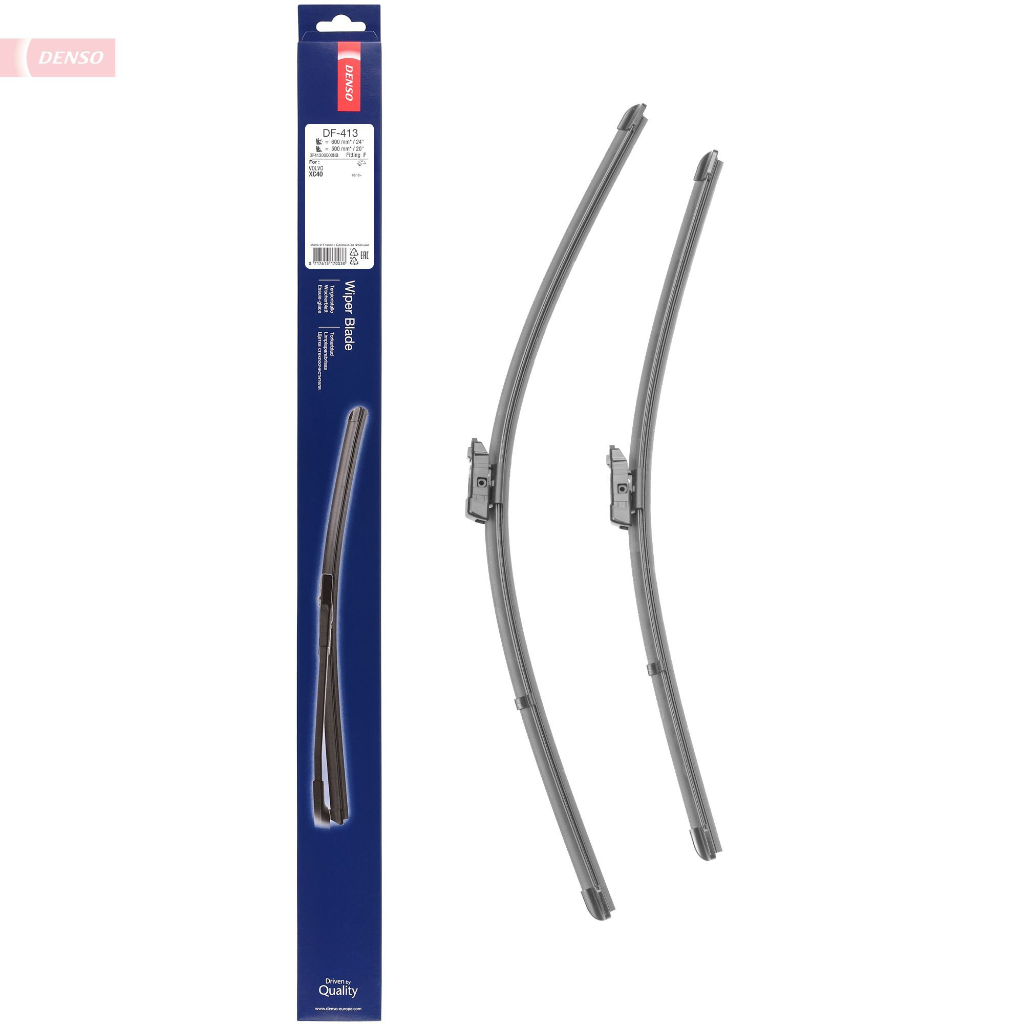 Щітка-двірник лобового скла, комплект з 2-х шт. Denso DF413 ціна, від 31.03 USD