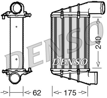 DIT02001 Denso Охолоджувач наддувочного повітря