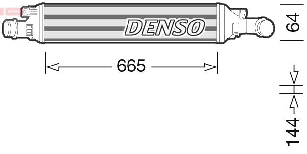 DIT02036 Denso Охолоджувач наддувочного повітря