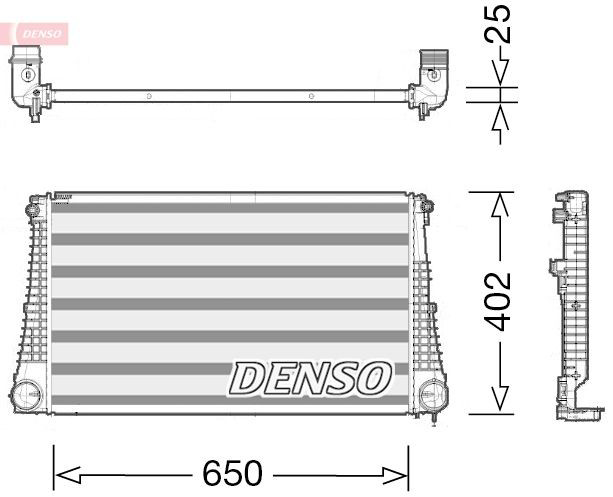 DIT06003 Denso Охолоджувач наддувочного повітря