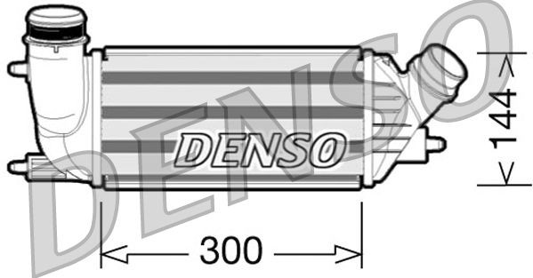 DIT07001 Denso Охолоджувач наддувочного повітря