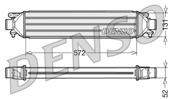 DIT09107 Denso Охолоджувач наддувочного повітря