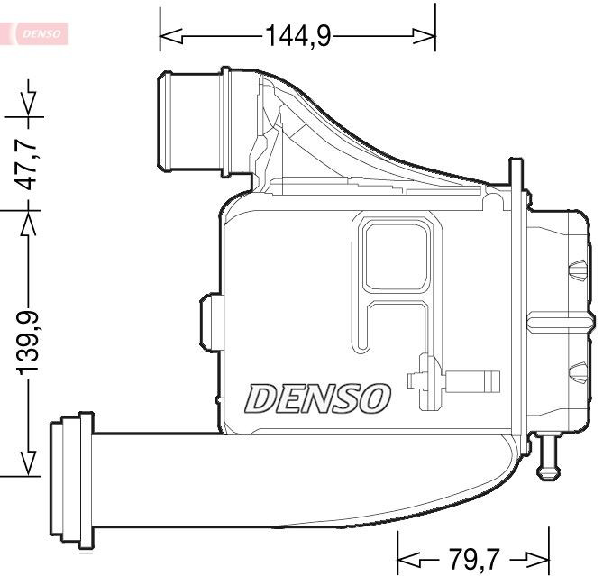 DIT12006 Denso Охолоджувач наддувочного повітря