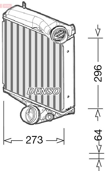 DIT28022 Denso Охолоджувач наддувочного повітря