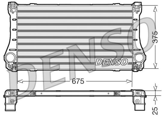DIT50006 Denso Охолоджувач наддувочного повітря