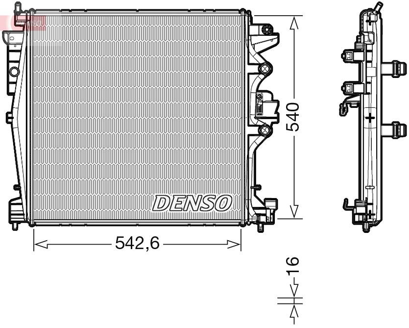 DRM01004 Denso Радіатор охолодження двигуна