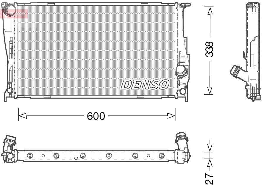 DRM05003 Denso Радіатор охолодження двигуна